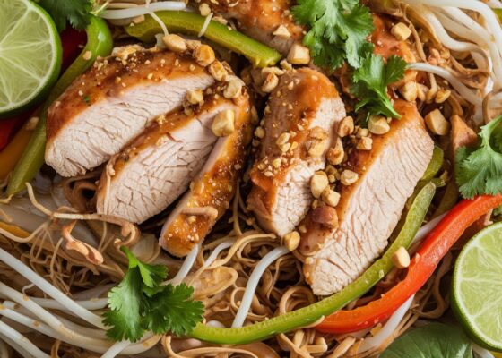 Keto-Friendly Chicken Pad Thai with Shirataki Noodles