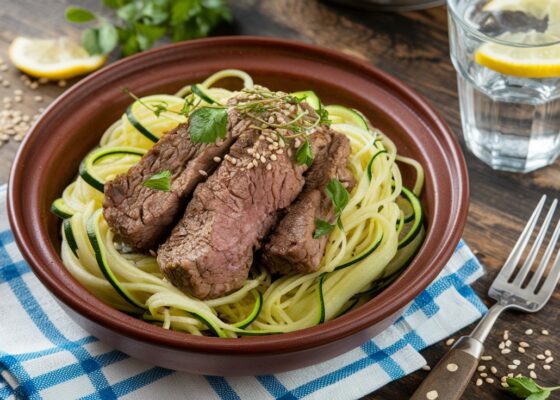 Keto Lamb Tagine with Zucchini Noodles