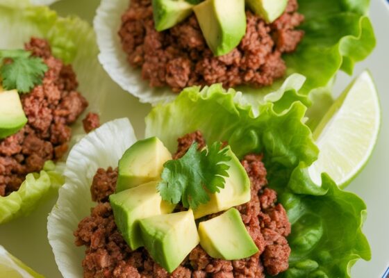 Beef and Avocado Lettuce Cups Recipe