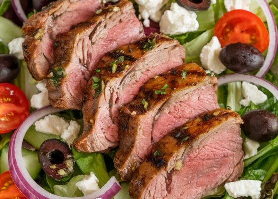 Keto Mediterranean Lamb Salad with Feta