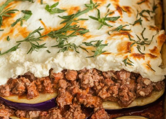 Keto-Friendly Lamb and Eggplant Moussaka Recipe