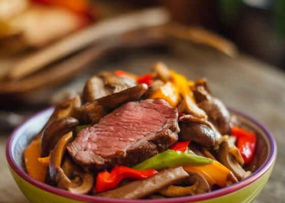 Keto-Friendly Lamb and Mushroom Stir-Fry