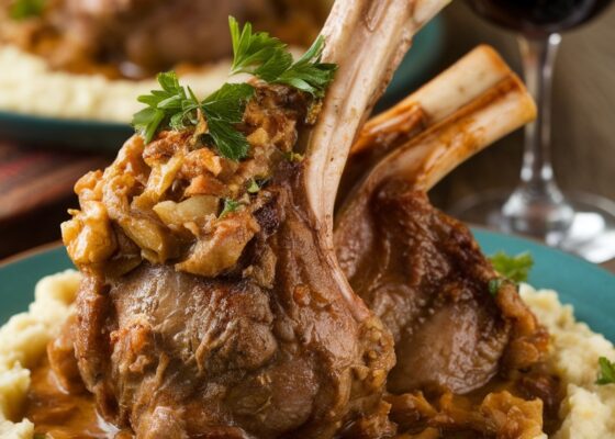 Savory Keto Slow-Cooked Lamb Shanks Recipe