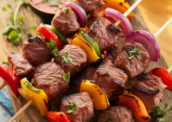 Keto Grilled Lamb and Vegetable Skewers Recipe