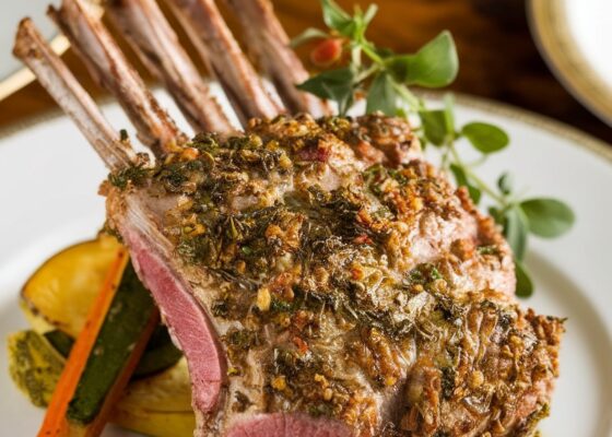 Keto-Friendly Herb-Crusted Rack of Lamb Recipe