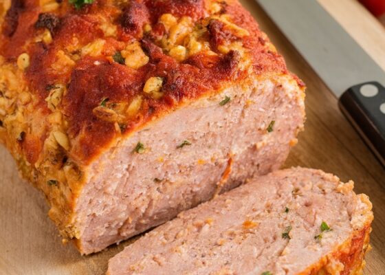 Keto Garlic Parmesan Chicken Meatloaf Recipe